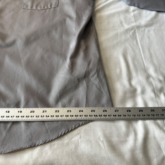 Geoffrey Beene Men's Classic Fit Dress Shirt Button Up Silver/Gray 18 - 34/35‎ - Picture 11 of 12